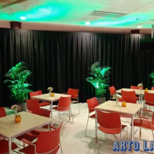 Pipe & Drape Doek Zwart - Arto Laros Events